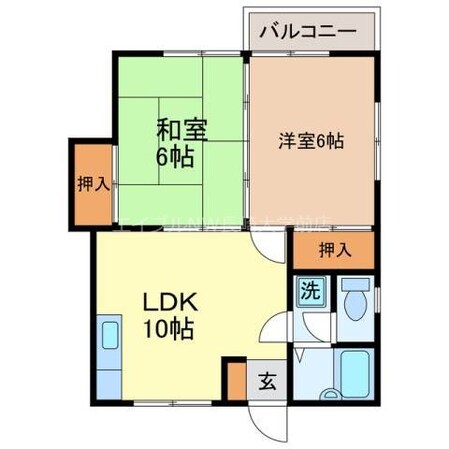 てづかハイツの物件間取画像